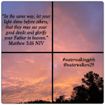 #mindsetmonday #letyourlightshine #waterwalkinggirls