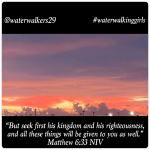 #spiritualsunday #seekhimfirst #waterwalkinggirls