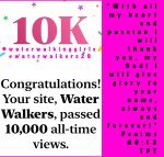 #thankfulthursday #thankyou10k #faithfulfollowers #ourpassion #waterwalkinggirls