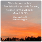 #spiritualsunday #sabbath #waterwalkinggirls